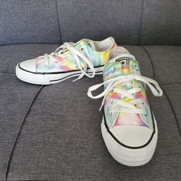 Converse Shoes - Converse Rainbow Tie Dye Low Rise Sneakers